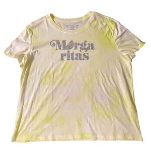 Fifth Sun ~ Yellow Tie Dye “Margarita” Tee ~ size XXL